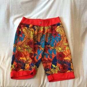 New & Rich Flower Print Shorts, Men's Size M